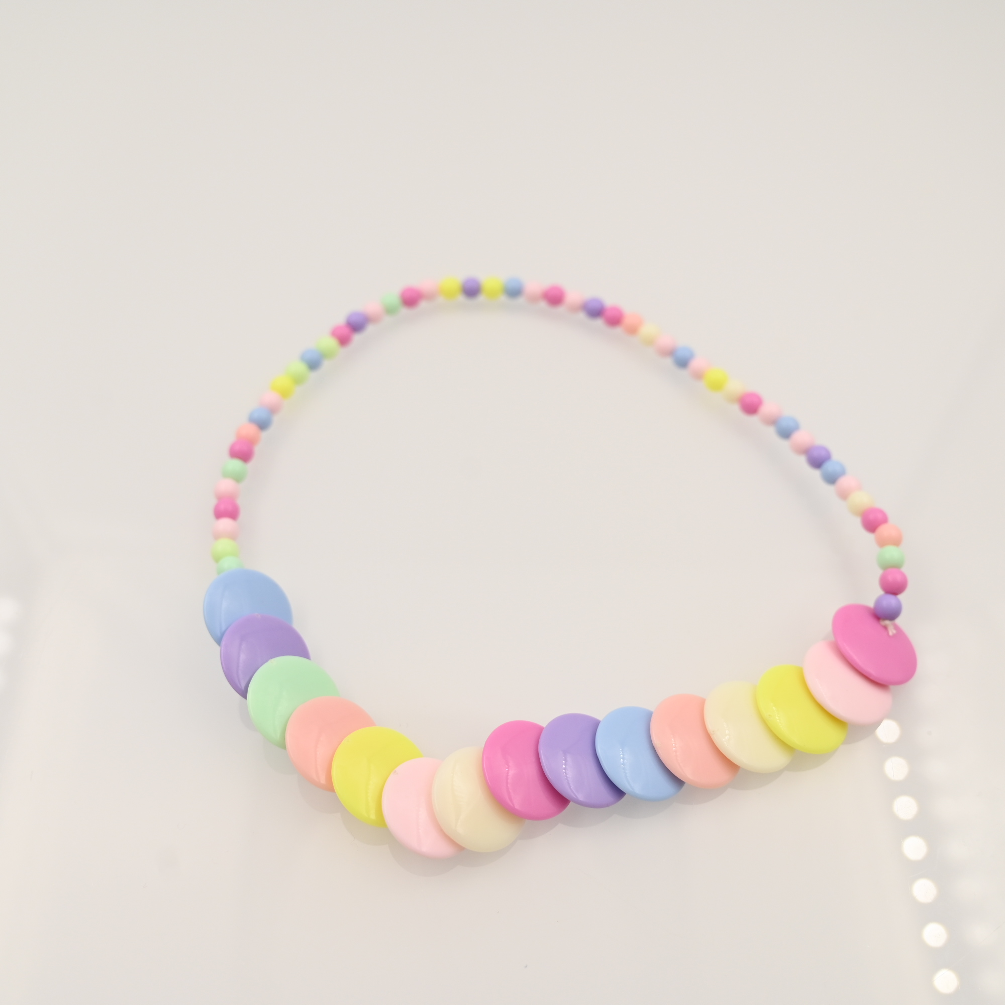 Pastel Multi Color Chunky Multi Strand Bead Statement Necklace - Alana –  Dana LeBlanc Designs